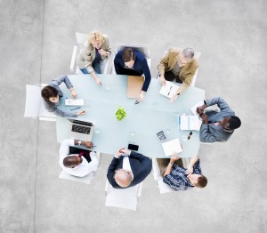 Group Of  Business People at Meeting Table