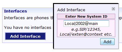 addInterface2 Adding the second Agent...