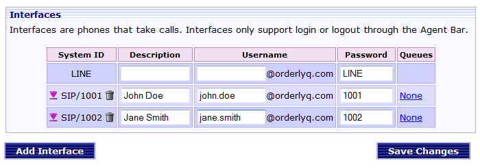 agentSipDetails Entering the agent details...